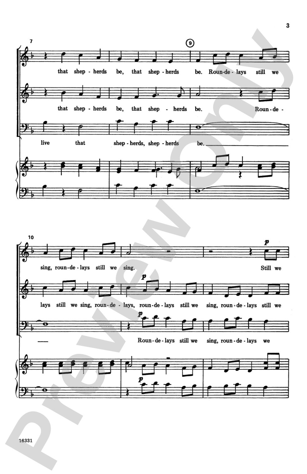 How Merrily We Live: 3-Part Mixed, <I>a cappella</I> Choral Octavo