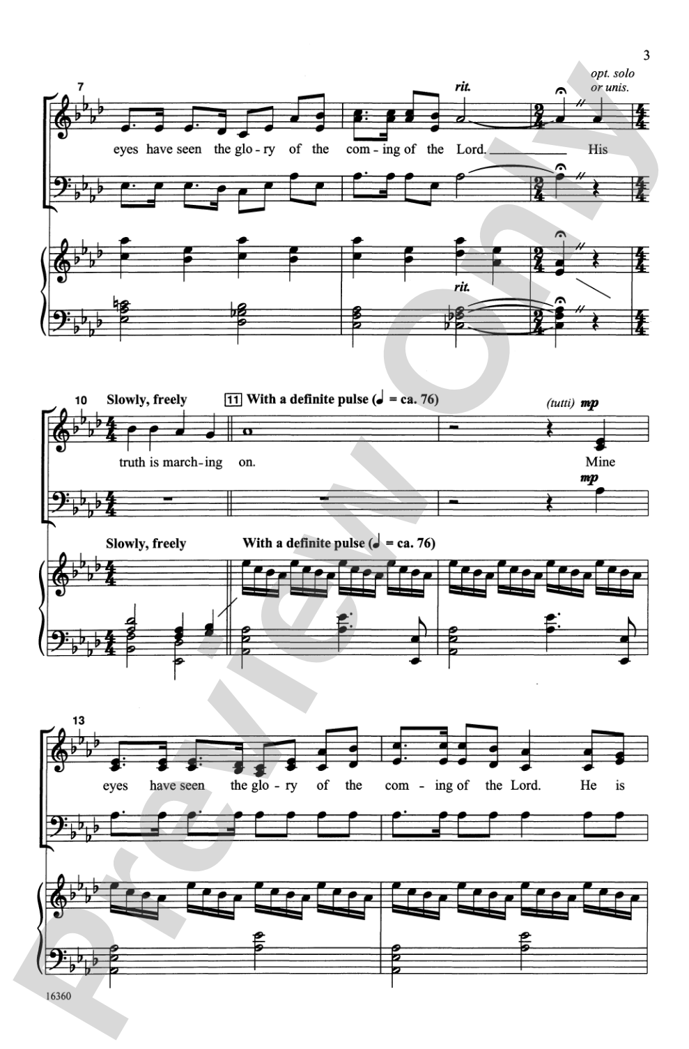 Battle Hymn of the Republic: SAB Choral Octavo
