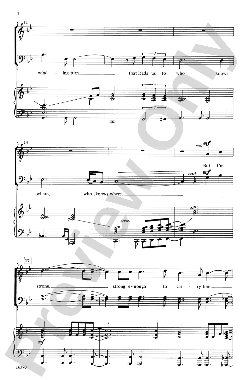 He Ain't Heavy, He's My Brother: TBB Choral Octavo