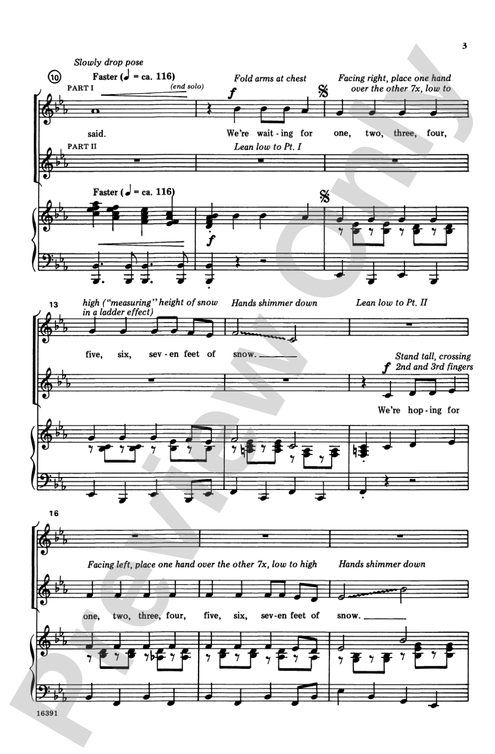 Seven Feet of Snow: 2-Part (with Opt. Staging) Choral Octavo