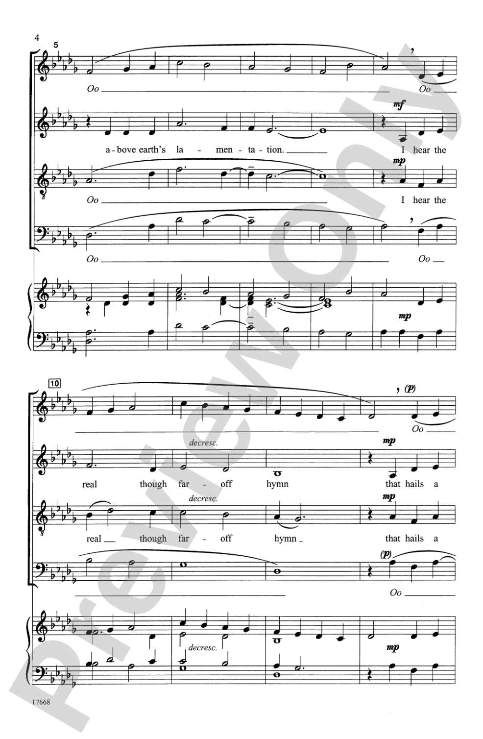 How Can I Keep from Singing? (Quaker Hymn): SATB, <I>a cappella</I> Choral Octavo