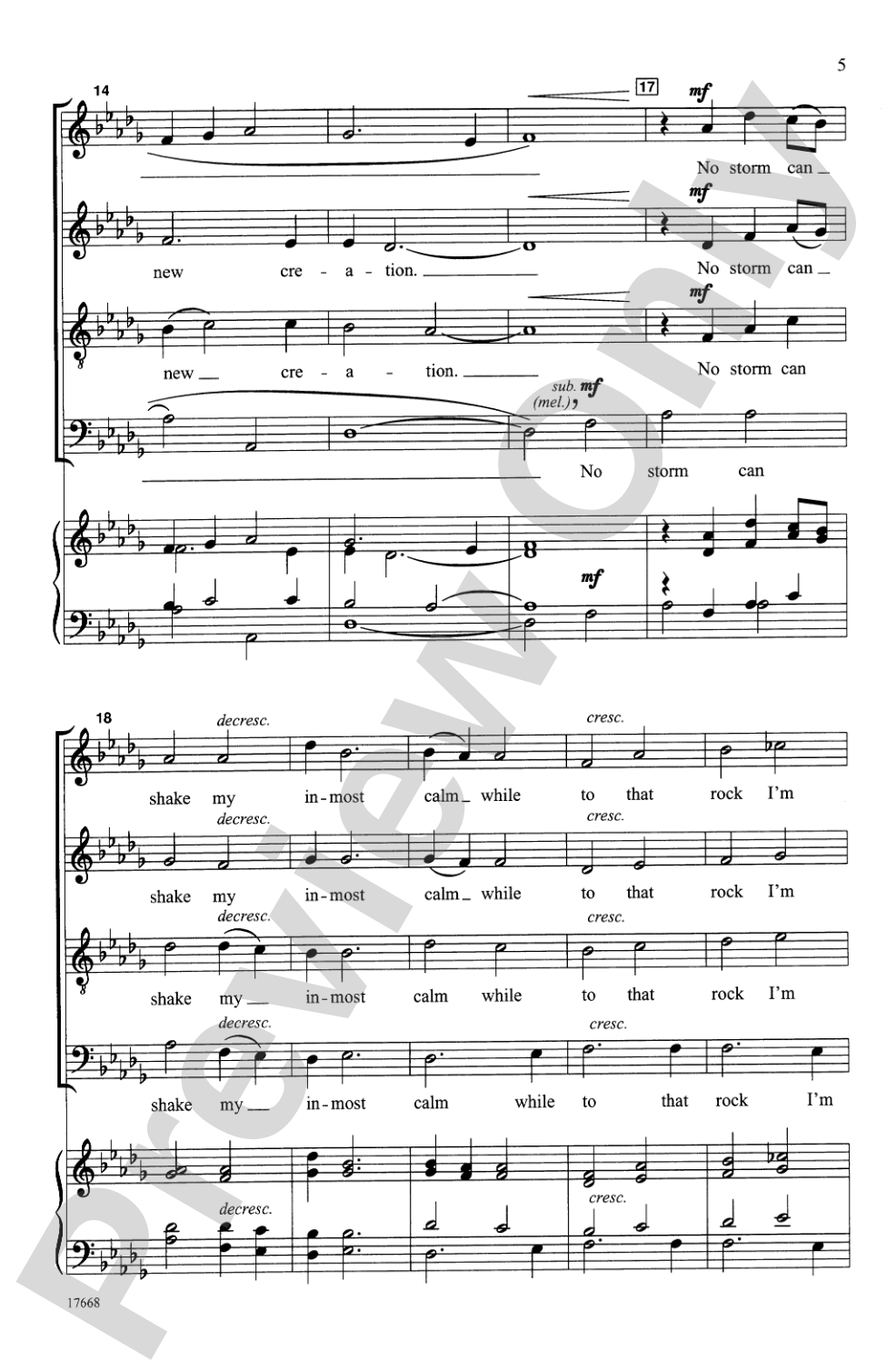 How Can I Keep from Singing? (Quaker Hymn): SATB, <I>a cappella</I> Choral Octavo
