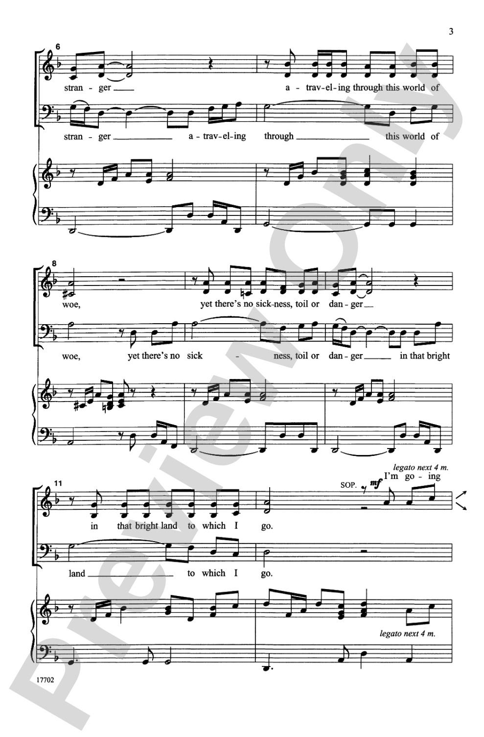 Poor Wayfaring Stranger: SAB Choral Octavo