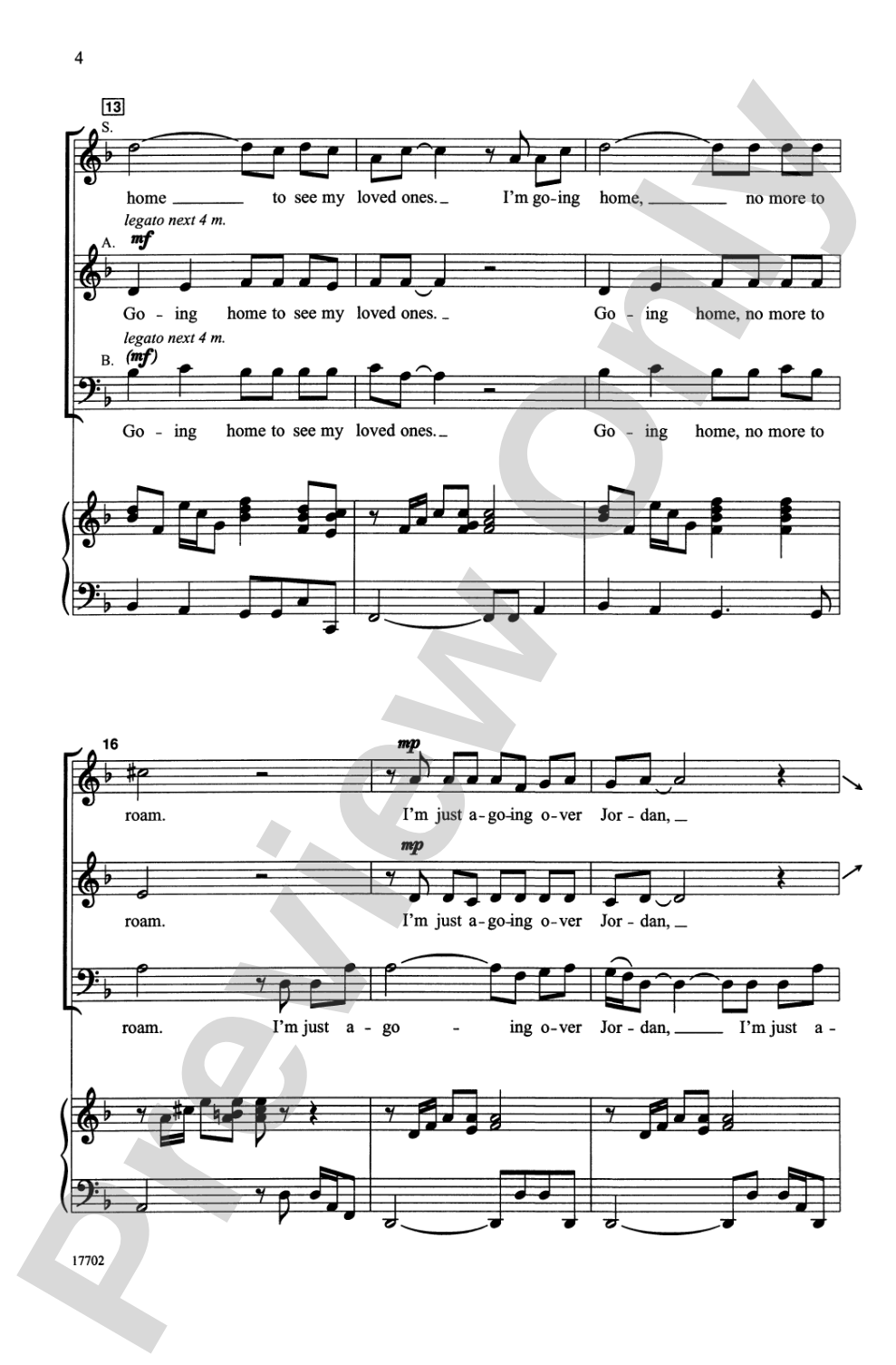 Poor Wayfaring Stranger: SAB Choral Octavo