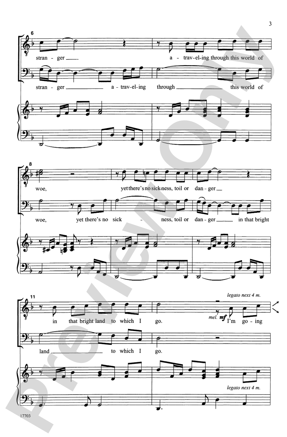 Poor Wayfaring Stranger: TTB Choral Octavo