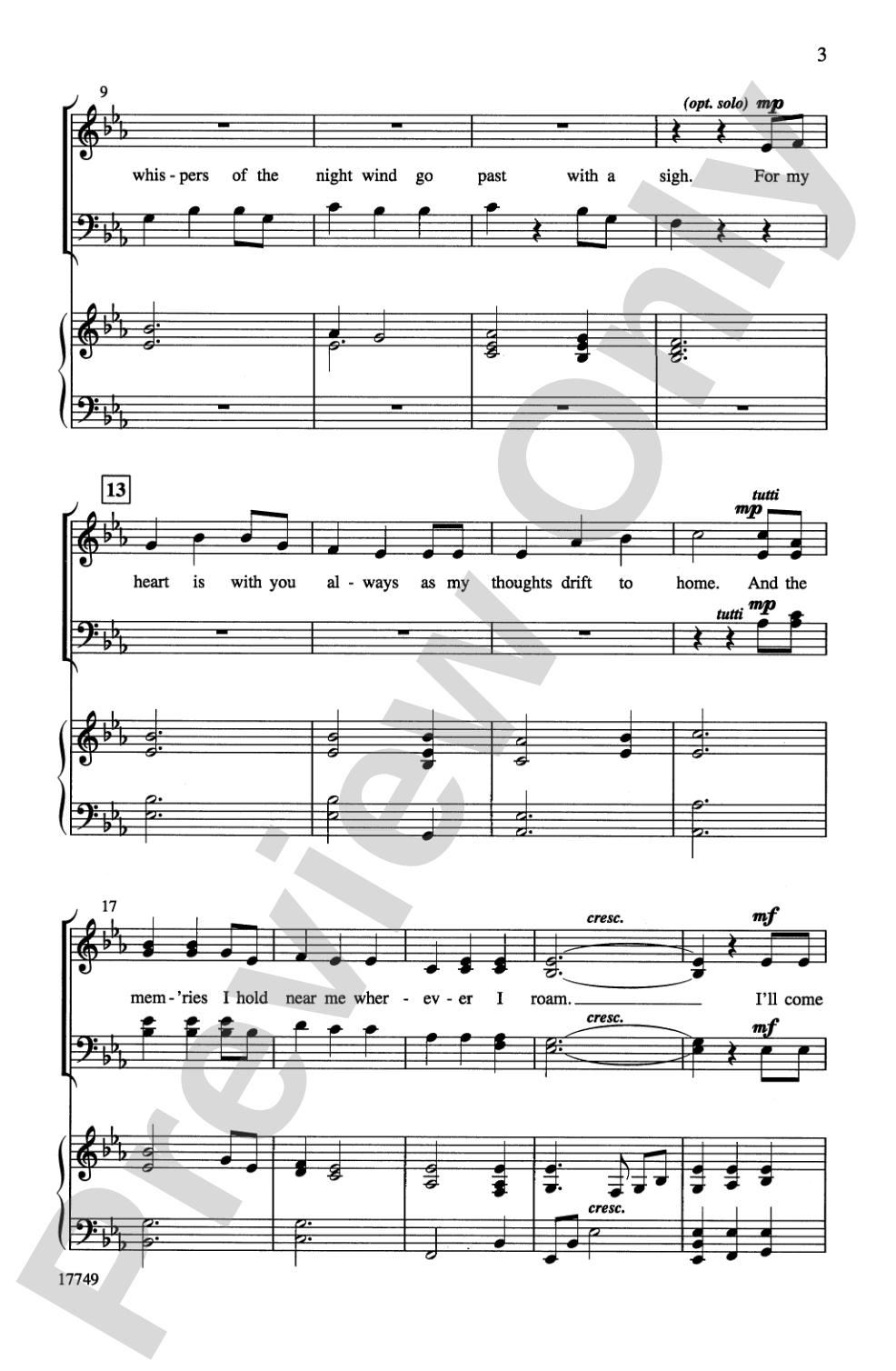 Till the Stars Fall from the Sky: SATB Choral Octavo