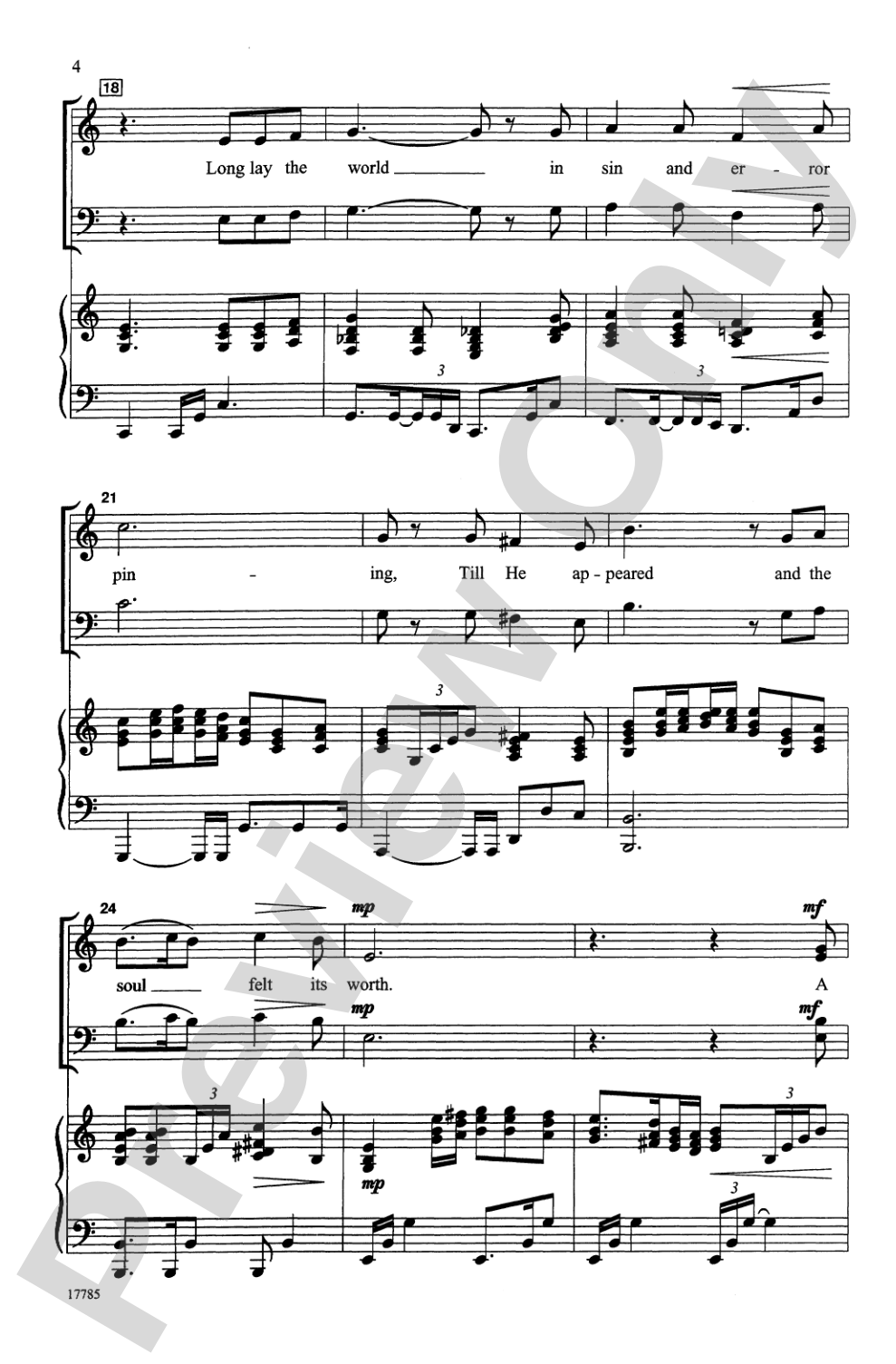 O Holy Night: SATB Choral Octavo