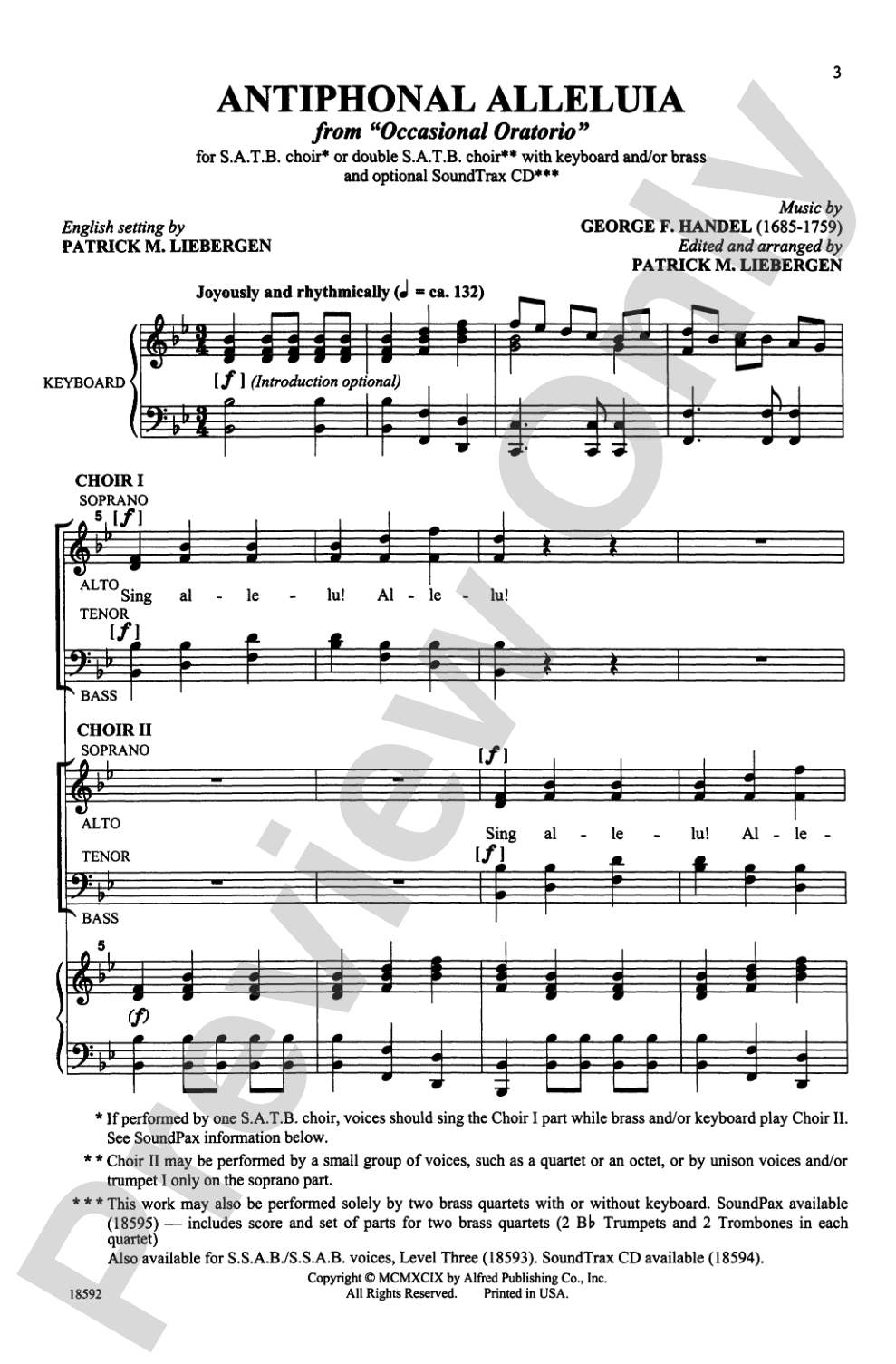 Antiphonal Alleluia: SATB Choral Octavo