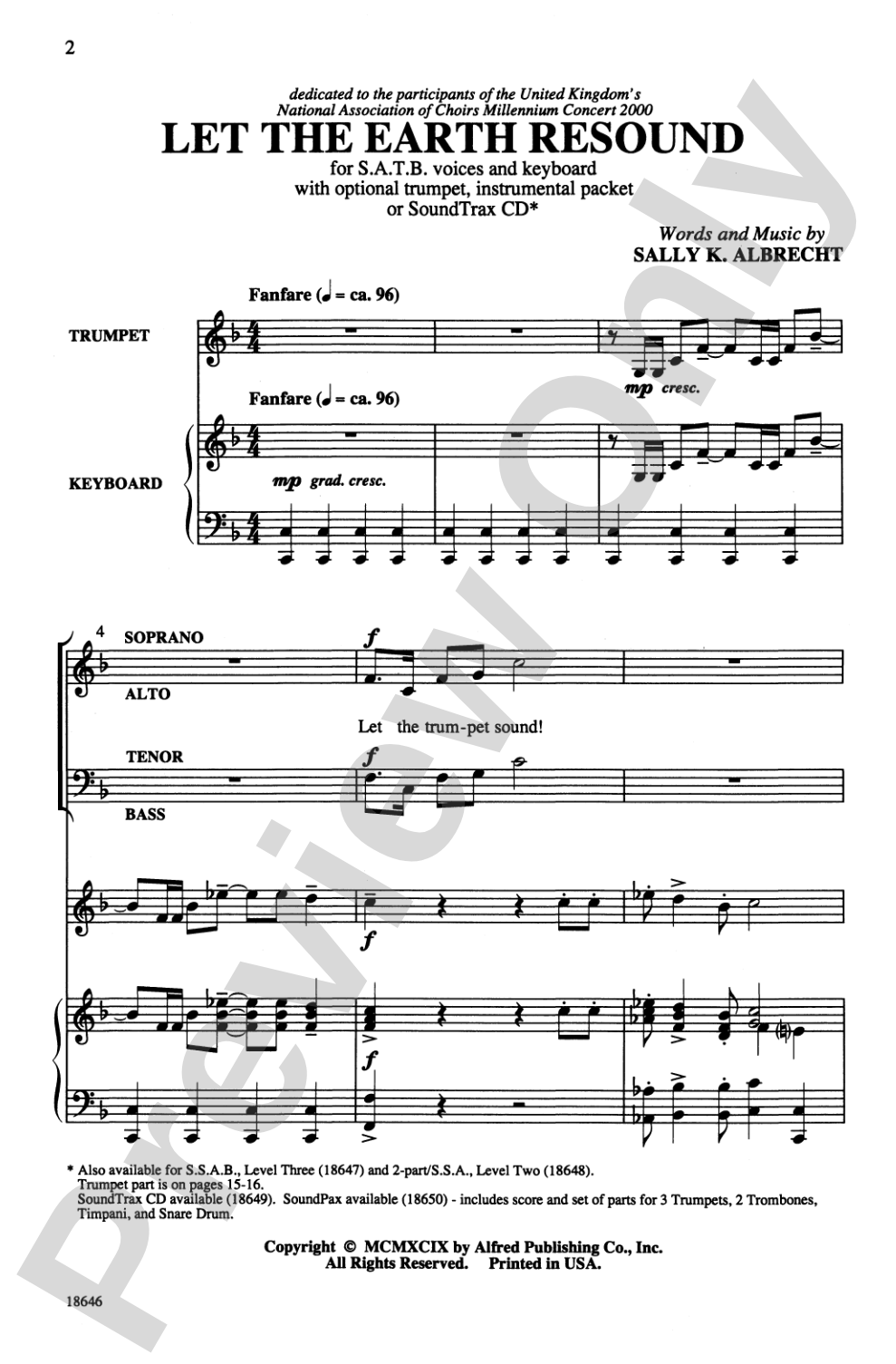 Let the Earth Resound: SATB Choral Octavo