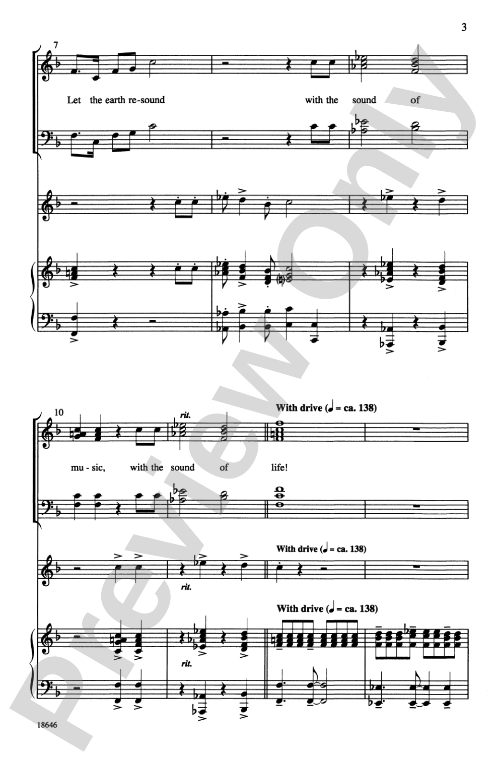 Let the Earth Resound: SATB Choral Octavo