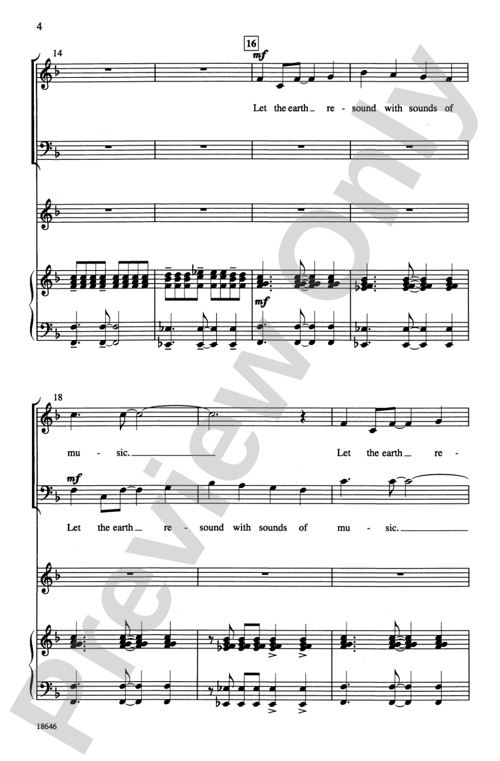 Let the Earth Resound: SATB Choral Octavo