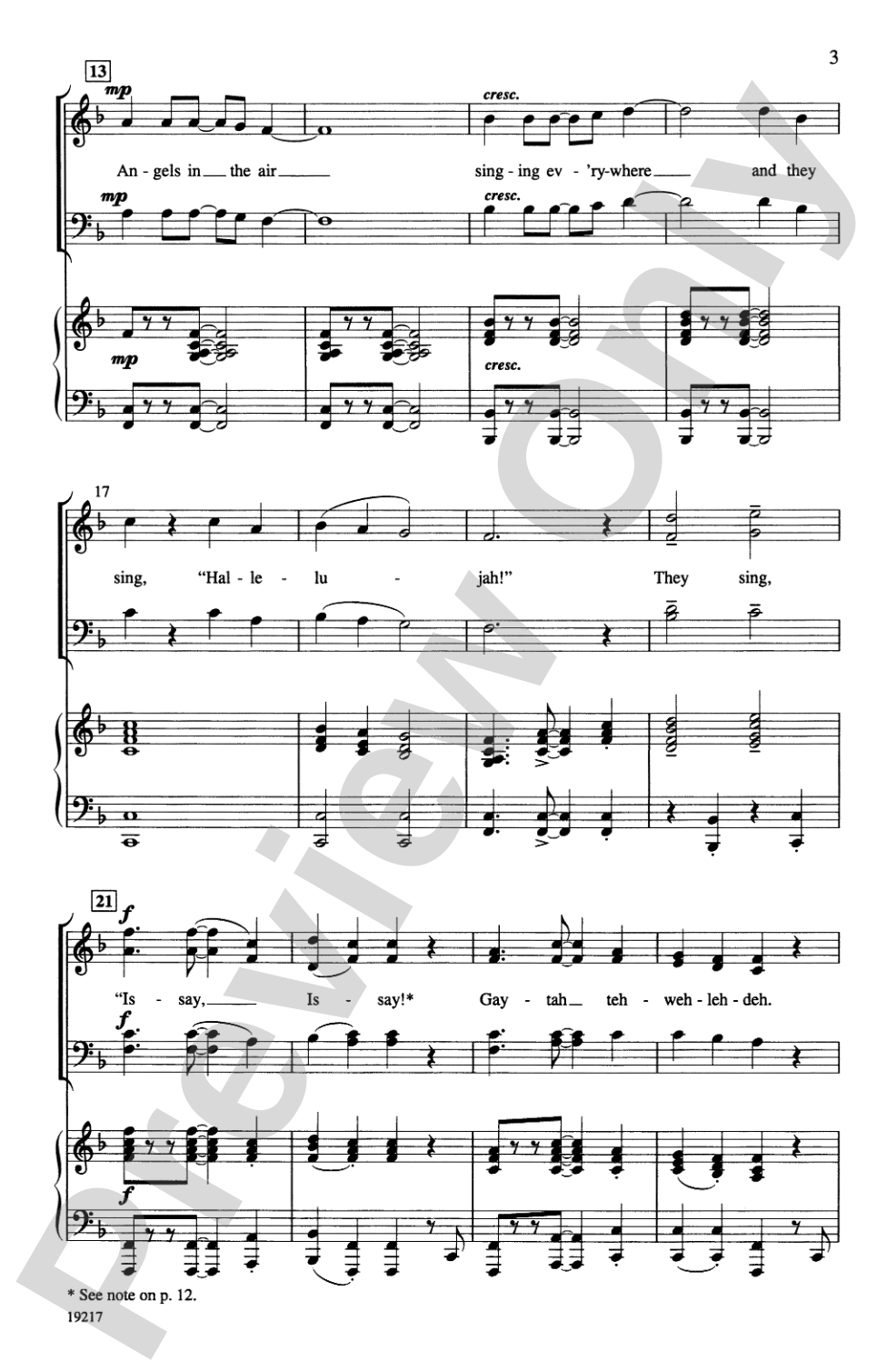 Issay, Issay! (Hear Ye, Hear Ye!): SATB Choral Octavo