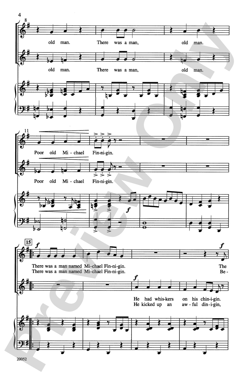 Michael Finnigin: 2-Part Choral Octavo