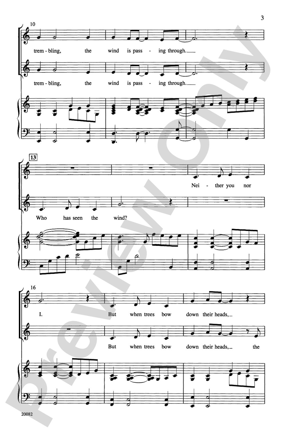 Who Has Seen the Wind?: 2-Part Choral Octavo