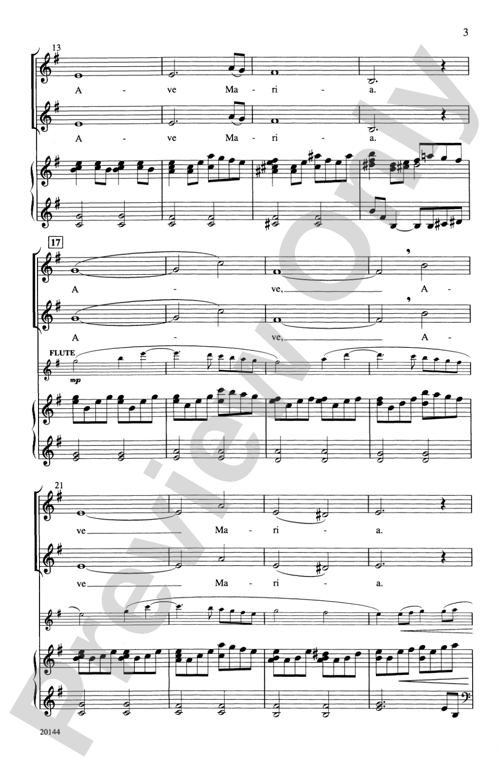 Ave Maria: 2-Part Choral Octavo