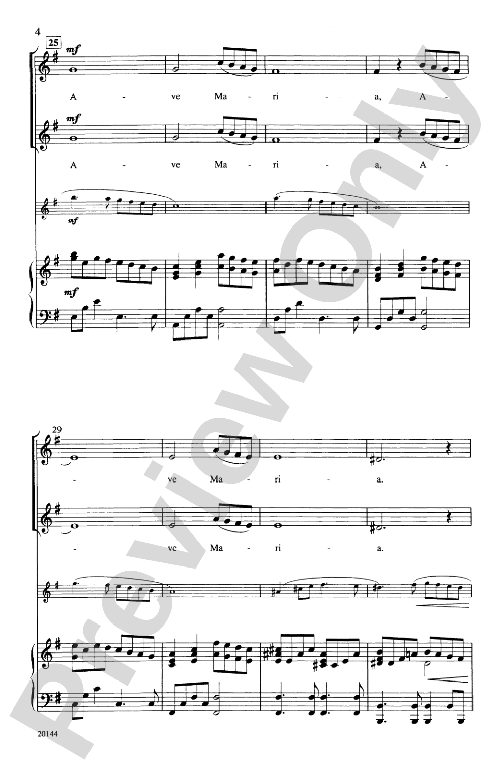 Ave Maria: 2-Part Choral Octavo
