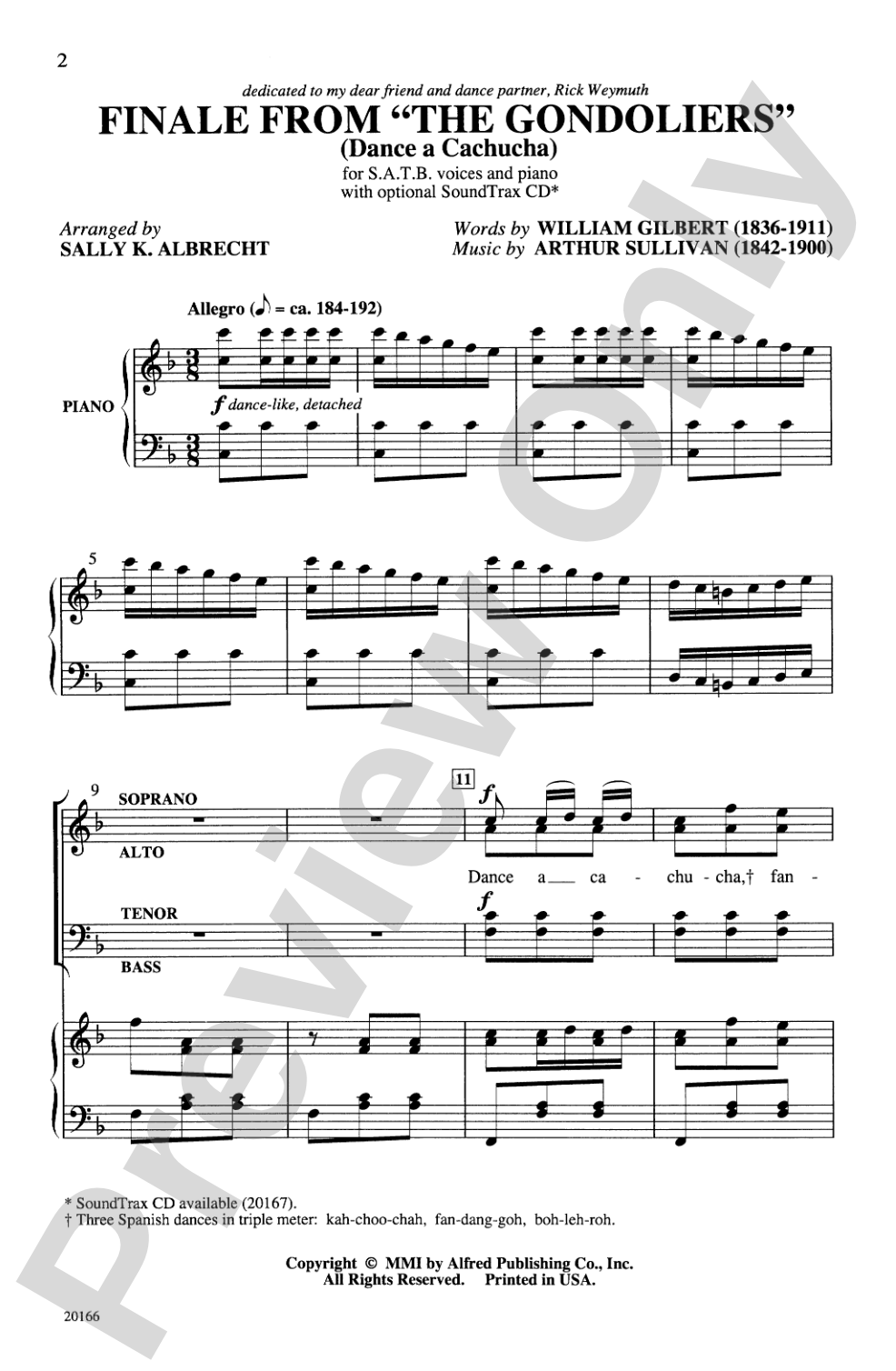 Finale from <i>The Gondoliers</i>: SATB Choral Octavo