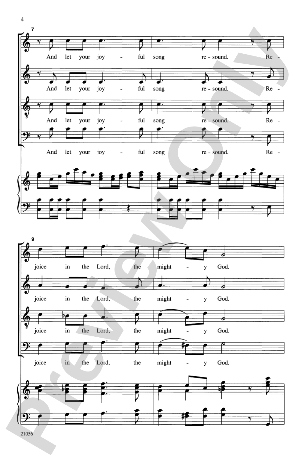 Awake the Harp (from <i>The Creation</i>): SATB Choral Octavo