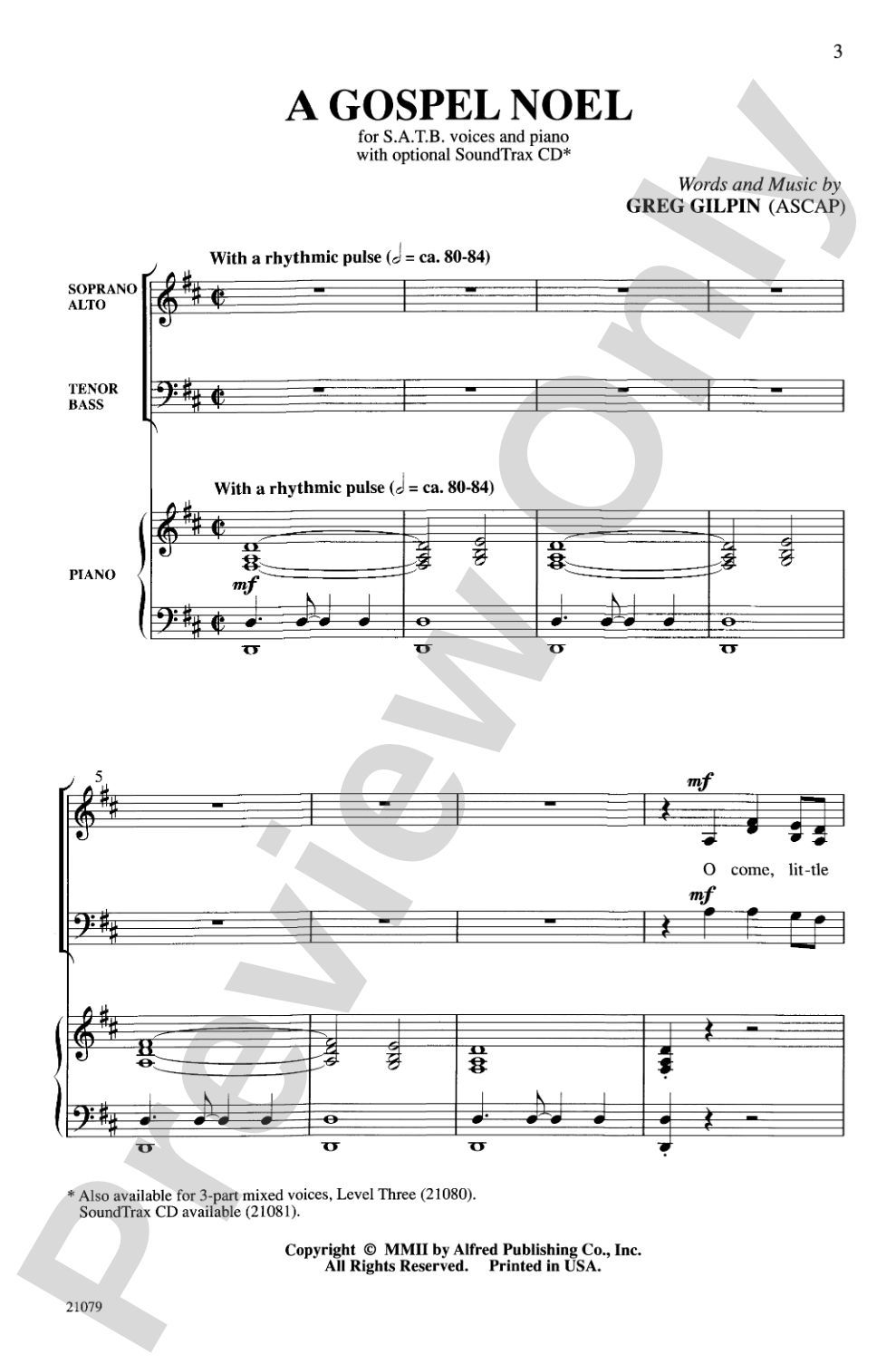 A Gospel Noel: SATB Choral Octavo