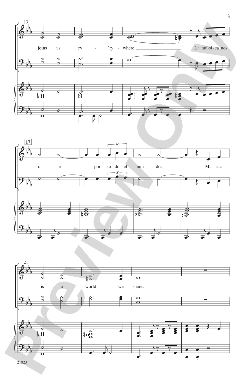 La Musica (The Music): SATB Choral Octavo
