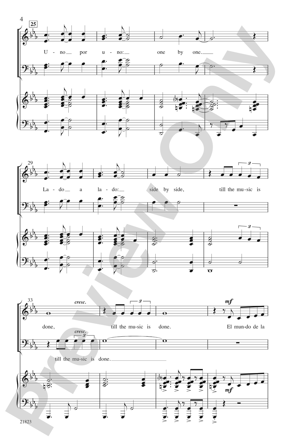 La Musica (The Music): SATB Choral Octavo