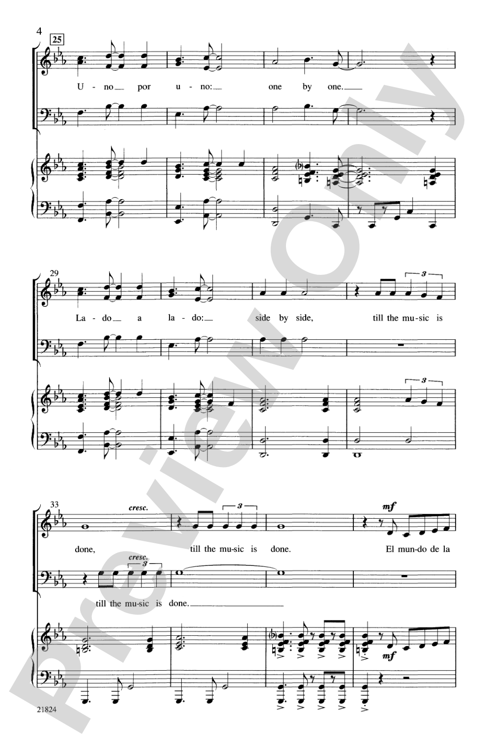 La Musica (The Music): SAB Choral Octavo