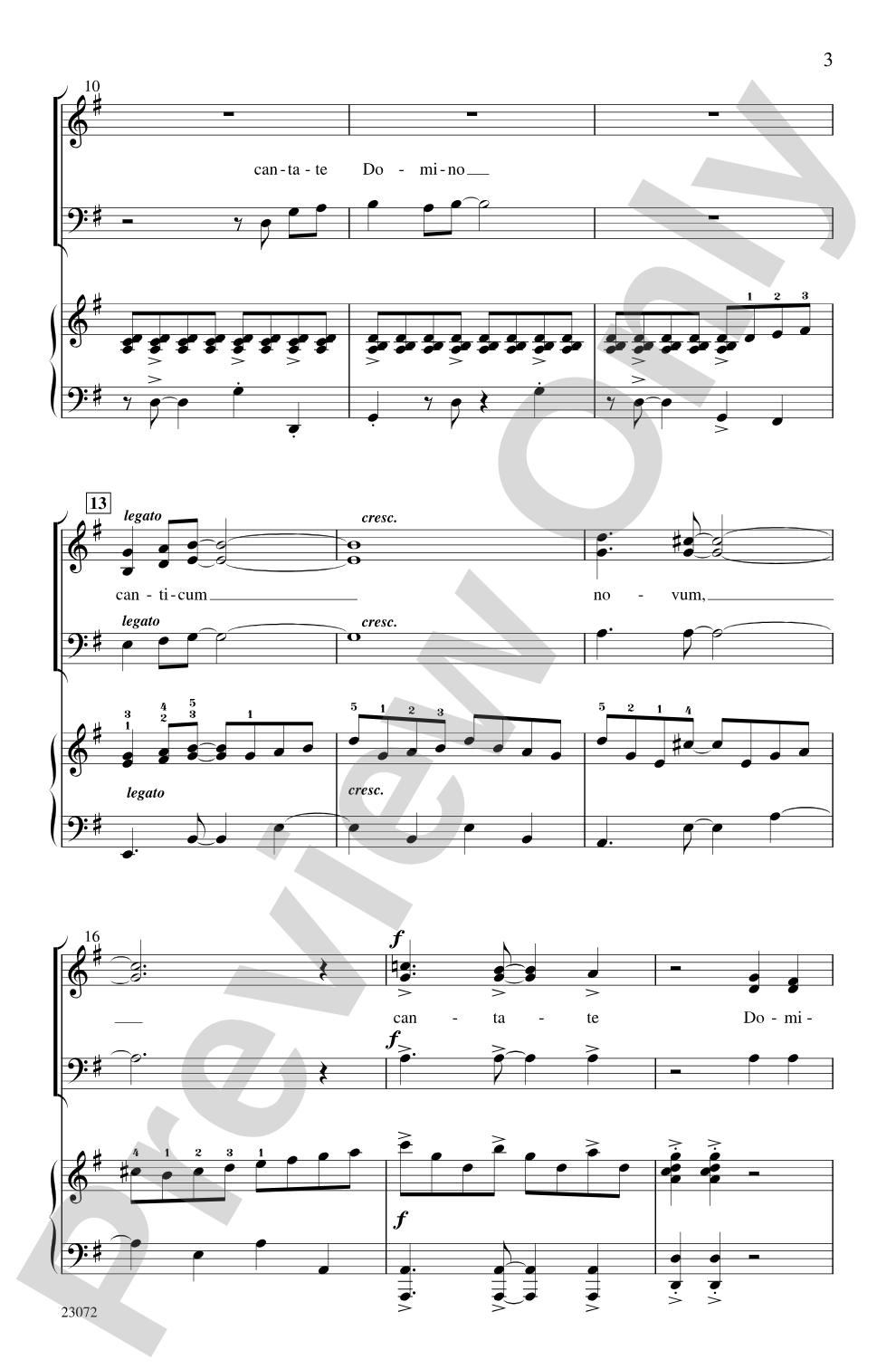 Cantate Domino: SAB Choral Octavo