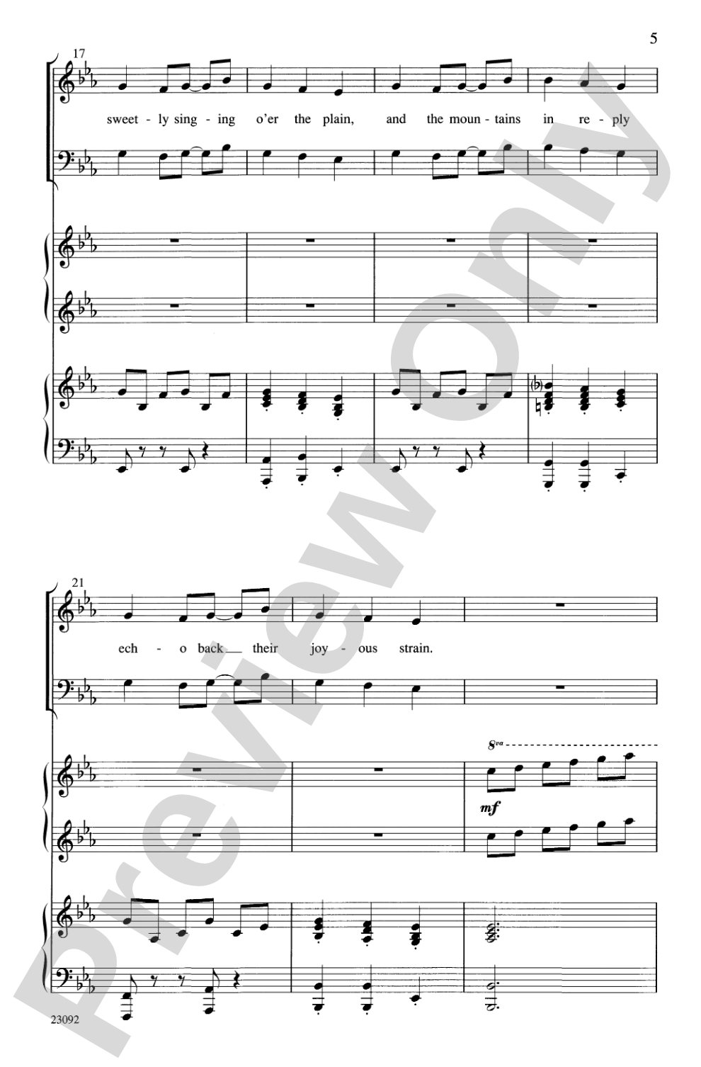 Angels We Have Heard on High: SATB Choral Octavo