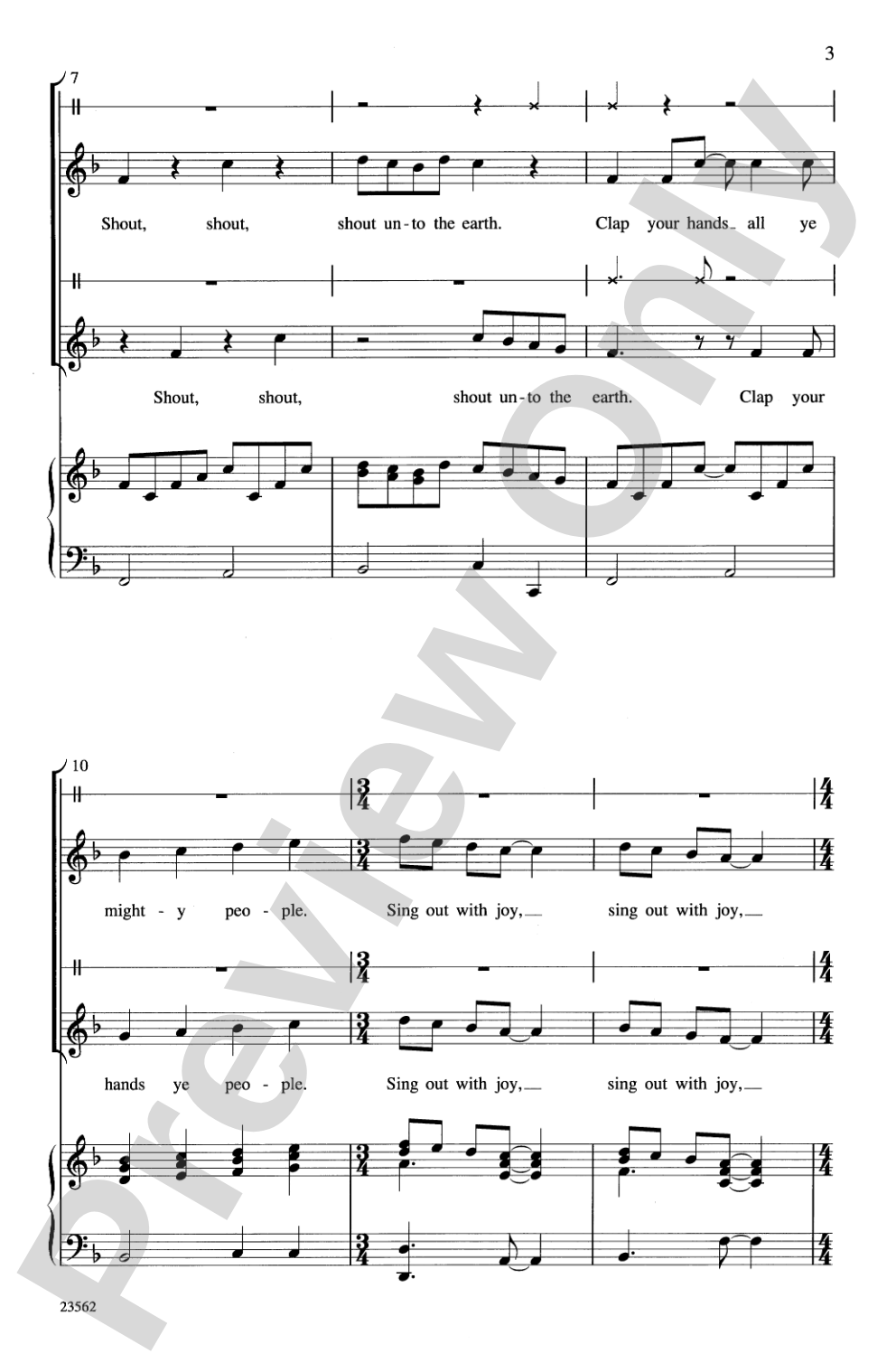 Clap Your Hands: 2-Part/SSA Choral Octavo