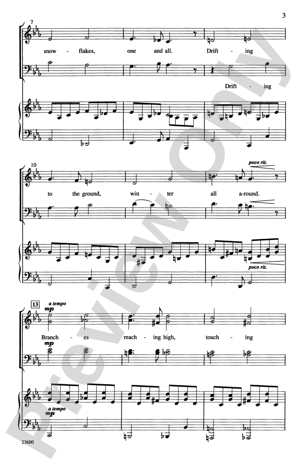 December's Keep: SATB Choral Octavo