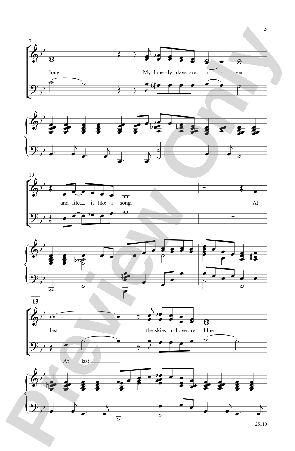 At Last: SAB Choral Octavo