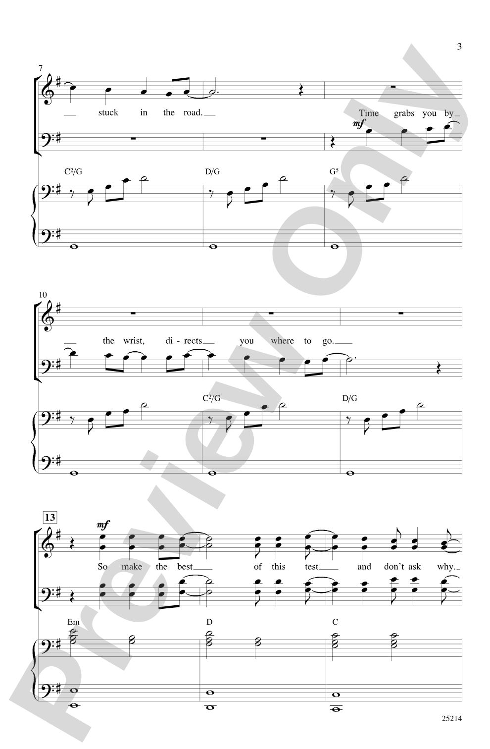Good Riddance (Time of Your Life): SATB Choral Octavo