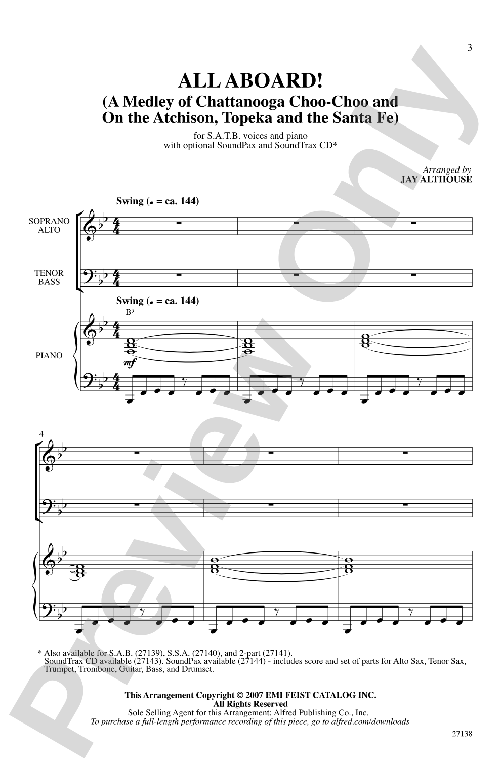 All Aboard!: SATB Choral Octavo