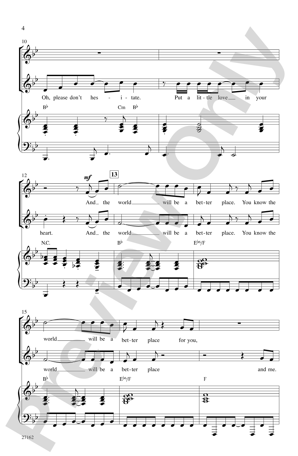 Put a Little Love in Your Heart: 2-Part Choral Octavo