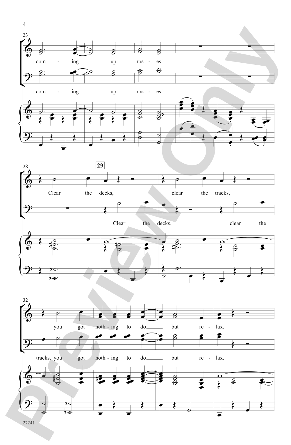 Everything's Coming Up Roses (from <I>Gypsy</I>): SATB Choral Octavo