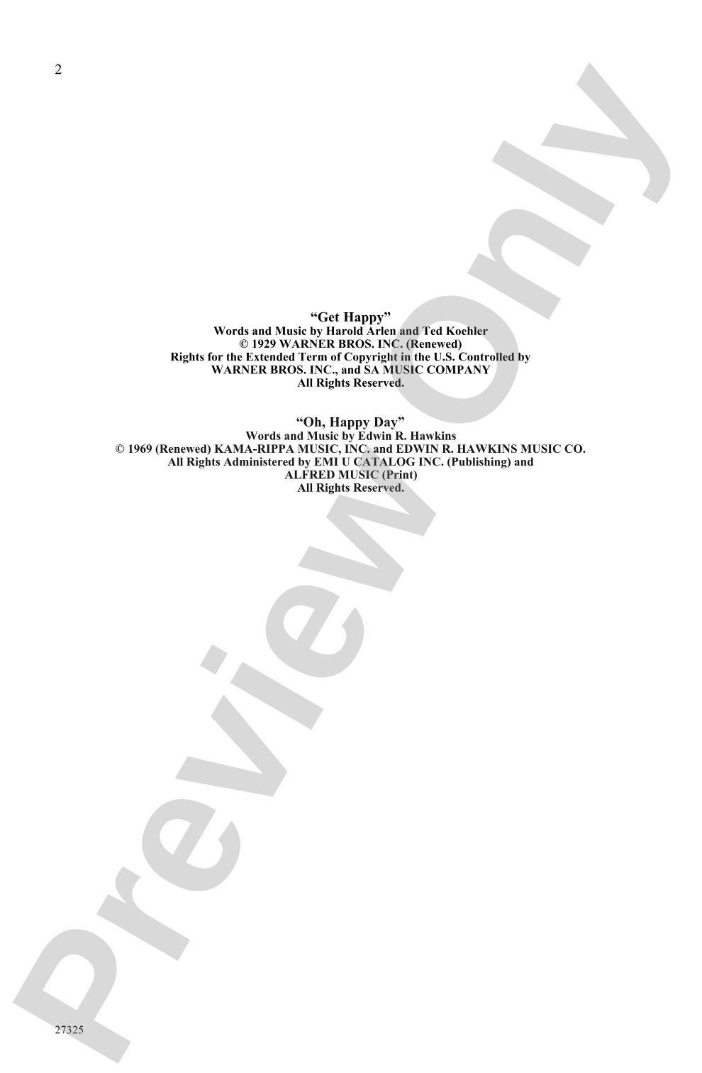 Hallelujah, Get Happy! (A Medley): 2-Part Choral Octavo