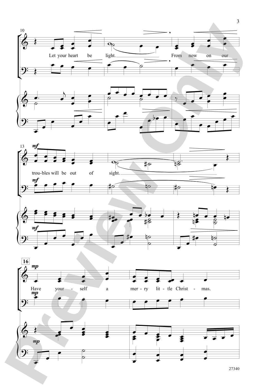 Have Yourself a Merry Little Christmas: SAB Choral Octavo