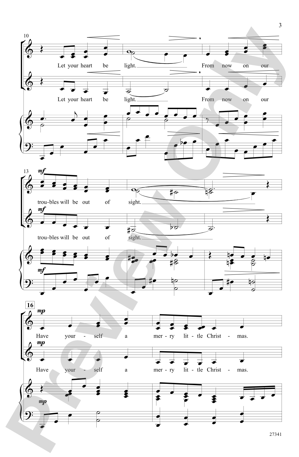 Have Yourself a Merry Little Christmas: SSA Choral Octavo