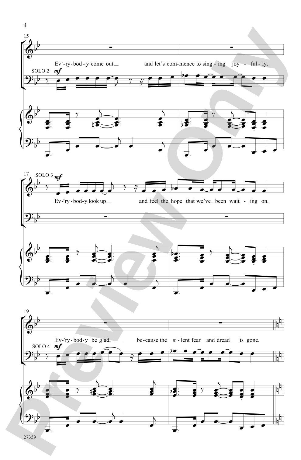 Everybody Rejoice (from <I>The Wiz</I>): SATB Choral Octavo