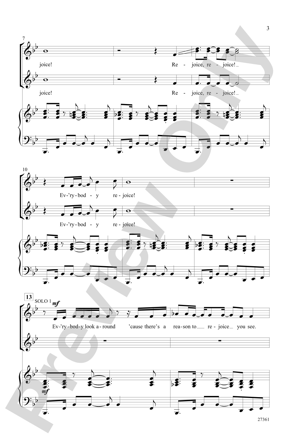 Everybody Rejoice (from <I>The Wiz</I>): SSA Choral Octavo
