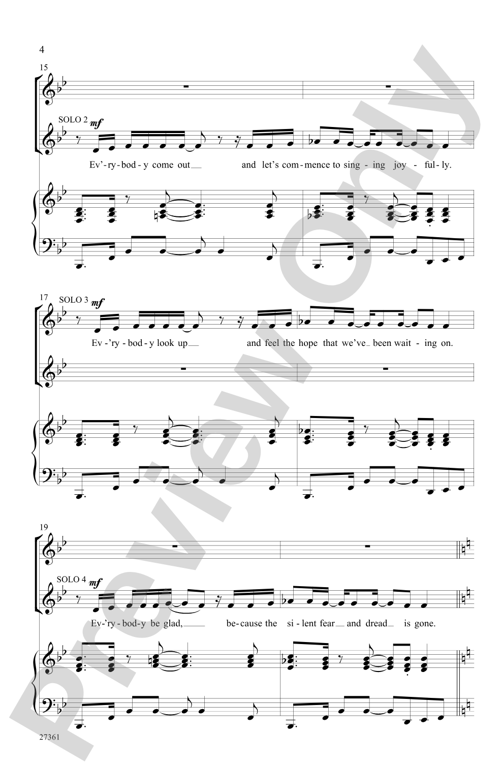 Everybody Rejoice (from <I>The Wiz</I>): SSA Choral Octavo