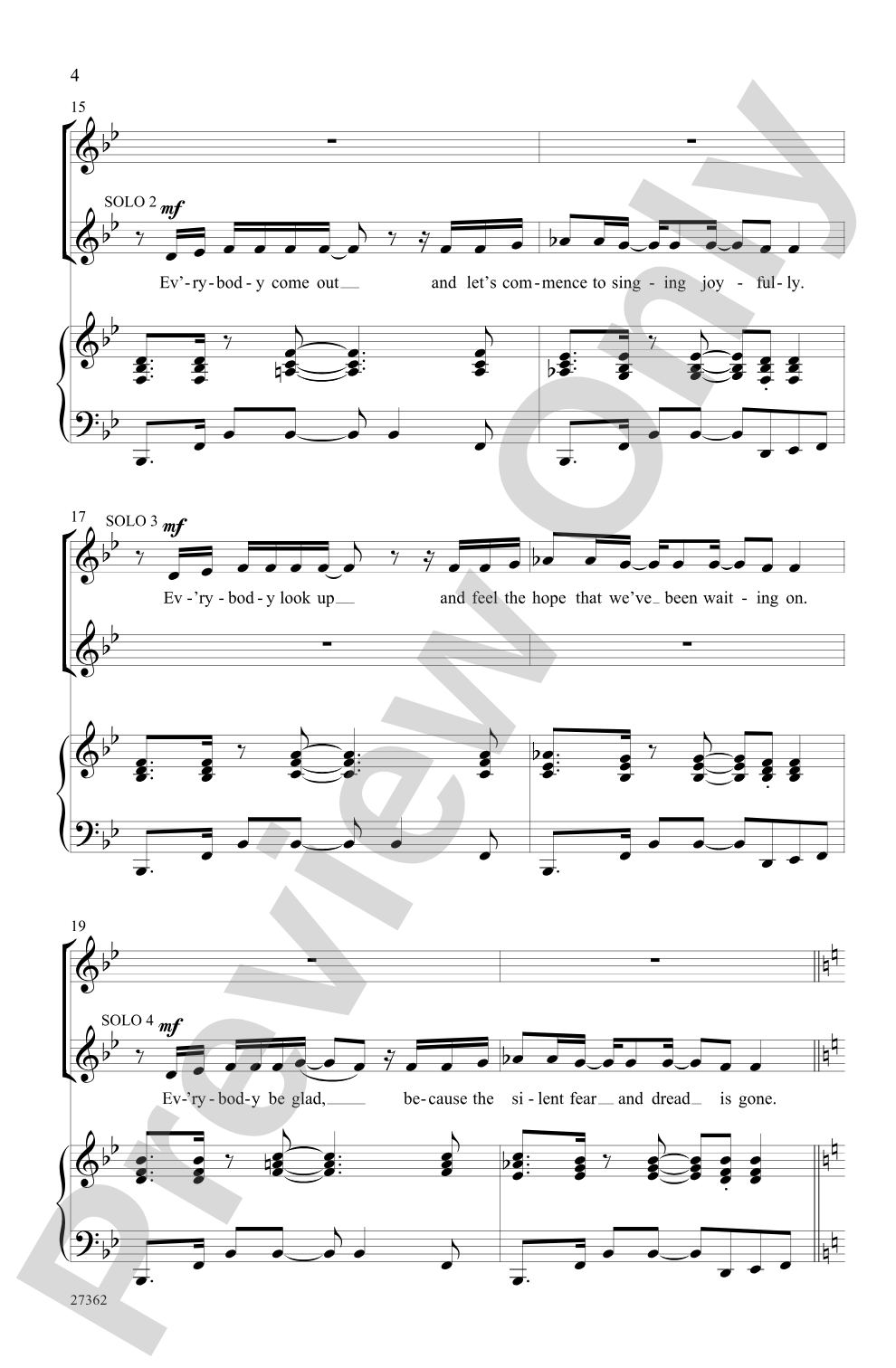 Everybody Rejoice (from <I>The Wiz</I>): 2-Part Choral Octavo