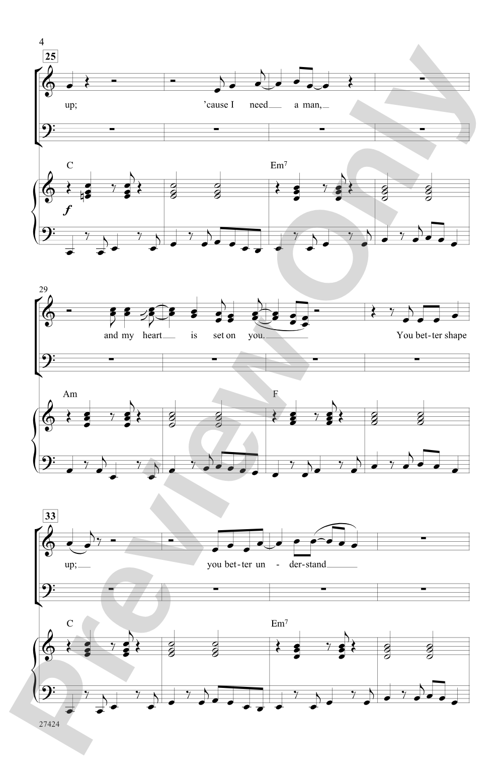 You're the One That I Want (from <I>Grease</I>): SAB Choral Octavo