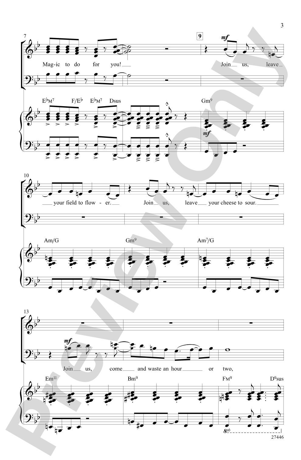 Magic to Do (from <I>Pippin</I>): SAB Choral Octavo