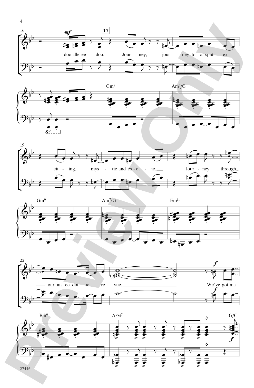 Magic to Do (from <I>Pippin</I>): SAB Choral Octavo