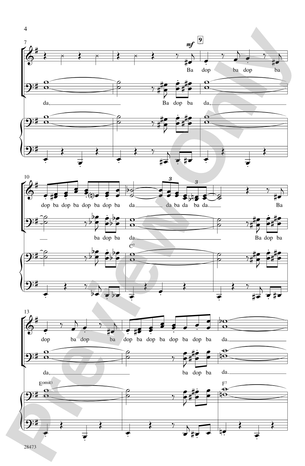 The Pink Panther: SATB Choral Octavo