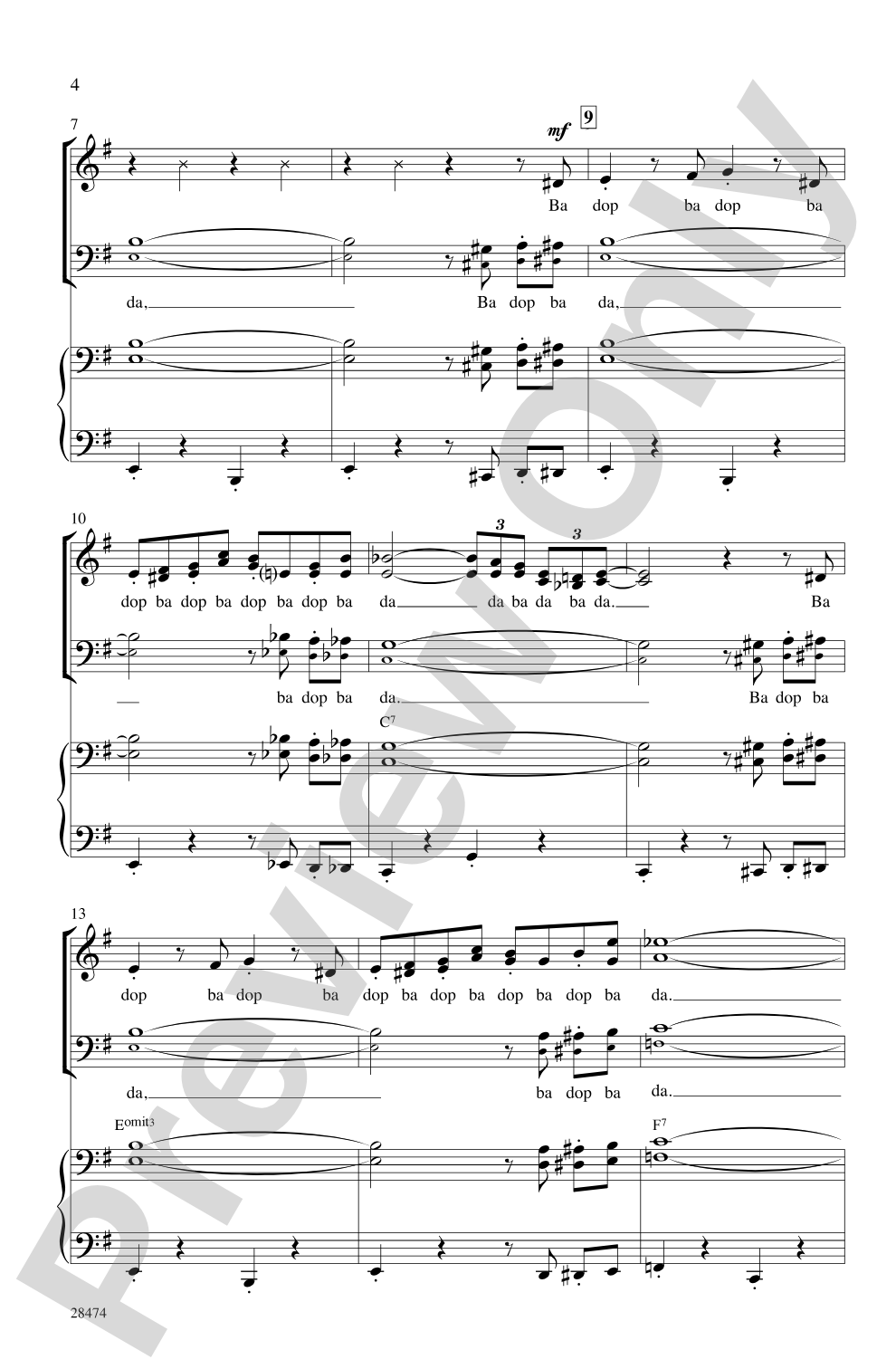 The Pink Panther: SAB Choral Octavo