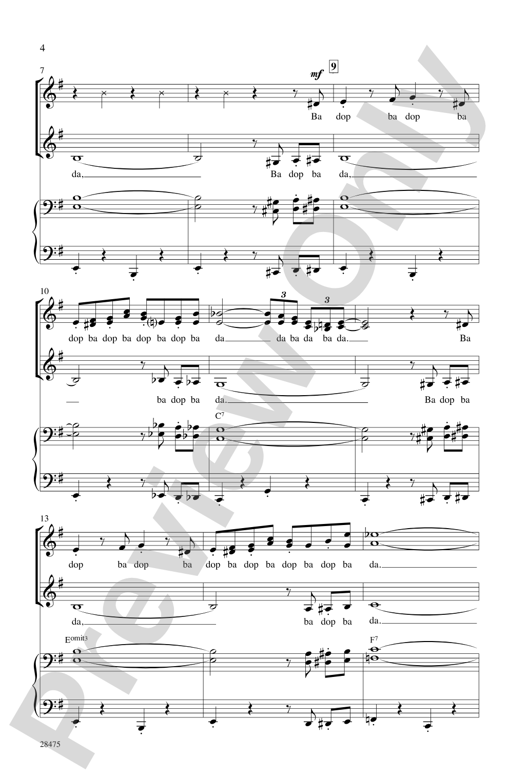 The Pink Panther: SSA Choral Octavo