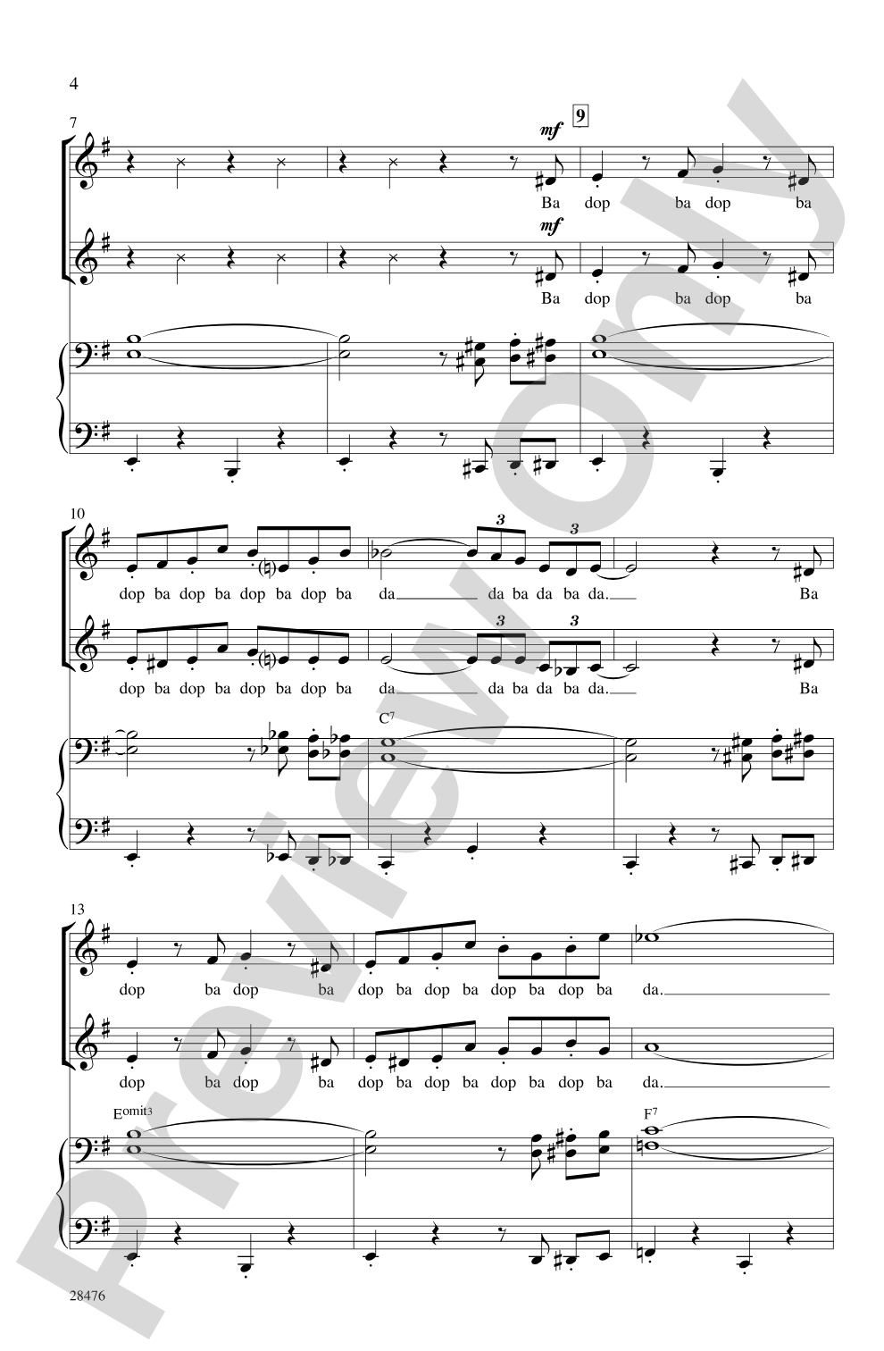 The Pink Panther: 2-Part Choral Octavo