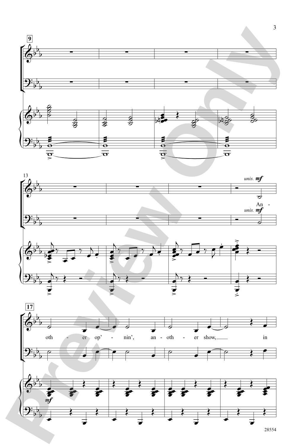 Another Op'nin', Another Show: SATB Choral Octavo